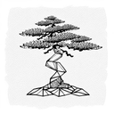 bonsai tree tattoo design idea