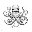 octopus chef tattoo design idea