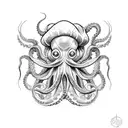 octopus chef tattoo design idea