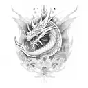 dragon Aurelio sol tattoo design idea