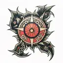 KURAMA SHARINGAN tattoo design idea