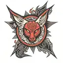 KURAMA SHARINGAN tattoo design idea