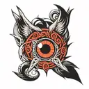KURAMA SHARINGAN tattoo design idea