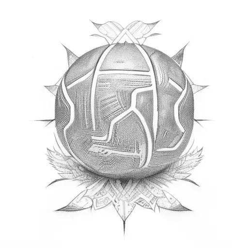 Volleyball Drake tattoo design idea