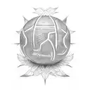 Volleyball Drake tattoo design idea