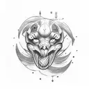 Volleyball Drake tattoo design idea