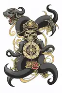 Maritime tattoo design idea