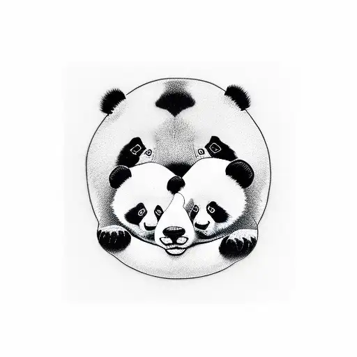 baby panda bear tattoo