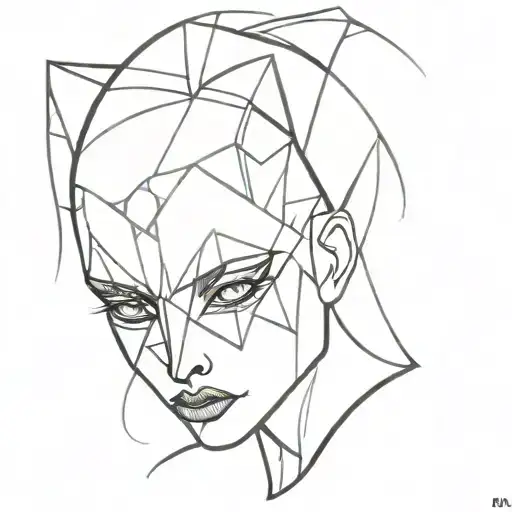 harlequin tattoo design idea