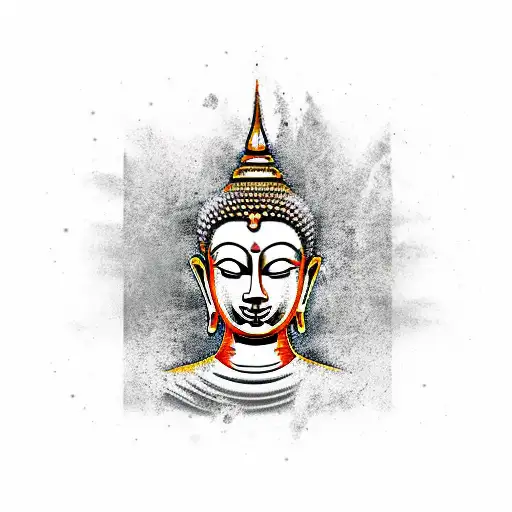 Thai buda tattoo design idea