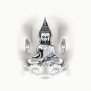 Thai buda tattoo design idea