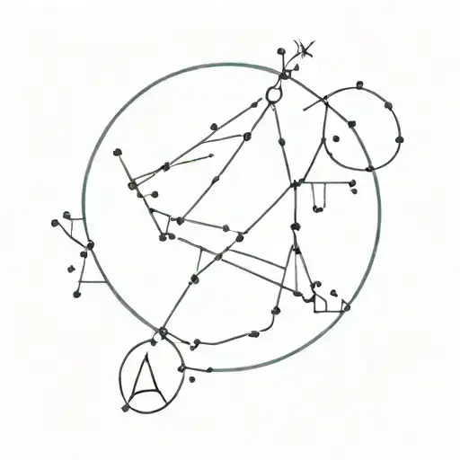 aquarius constellation tattoo tattoo design idea