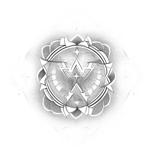 unconditional love symbol tattoo design idea