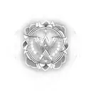 unconditional love symbol tattoo design idea