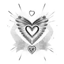 unconditional love symbol tattoo design idea