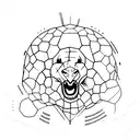 messi with worldcup tattoo design idea