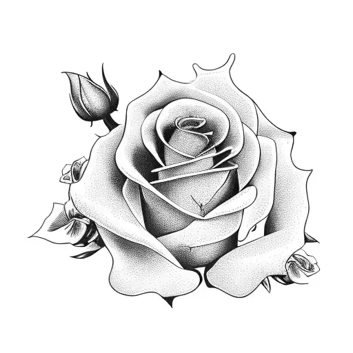 country western shirt with roses  tattoo design idea