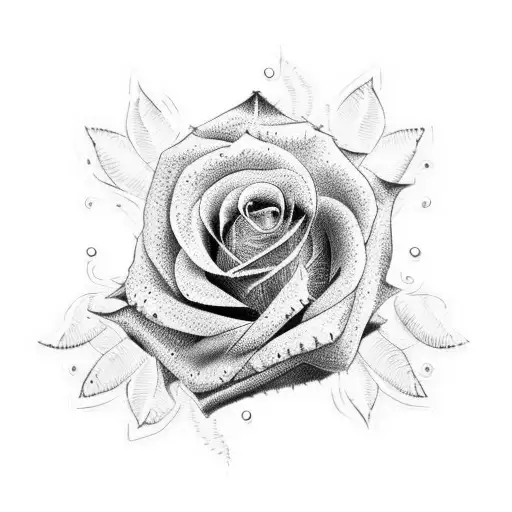 country western shirt roses tattoo design idea