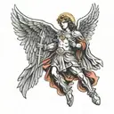 st Michael archangel tattoo design idea