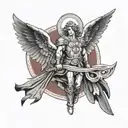 st Michael archangel tattoo design idea