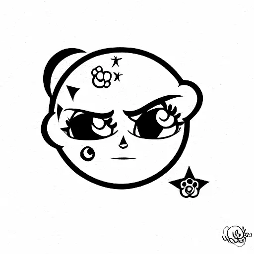 powerpuff girls in estacy tattoo design idea