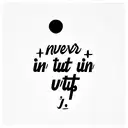 never give up With a date tattoo design idea