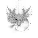 never give up tattoo design idea