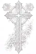 old rugged cross tattoo tattoo design idea