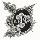 catholic name 'Keegan' tattoo design idea