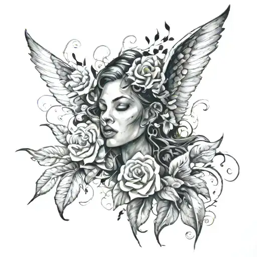 Inspired by a girl who has broken free from her past life of substance abuse and is making progress. tattoo design idea