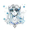 sailor moon, sailor Neptune and uranus tattoo design idea