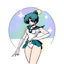 sailor moon, sailor Neptune and uranus tattoo design idea