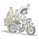 foodie and 2004 tattoo design idea