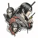 itachi uchiha tattoo design idea