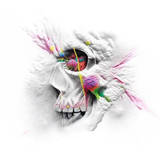 cocaine tattoo design idea