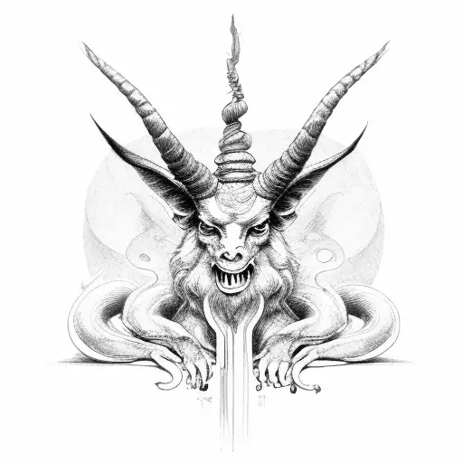 Baphomet tattoo design idea