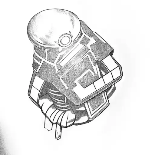 Infinity gauntlet themed bong tattoo design idea