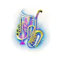 Jazz tattoo design idea