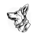 German shepherd tattoo design idea