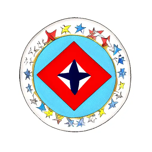Puerto Rico flag tattoo design idea