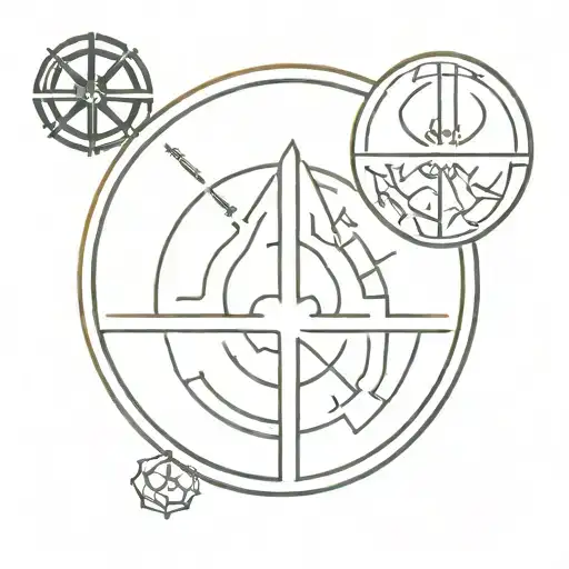 star wars imperial and rebel logo mixed tattoo design idea