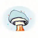 Mushroom Tramp Stamp tattoo design idea