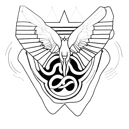 red thread of destiny  tattoo design idea