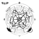 red thread of destiny  tattoo design idea