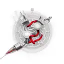 red thread of destiny  tattoo design idea