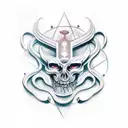 red thread of destiny  tattoo design idea