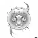 turn "manish" into a ambigram tattoo design idea