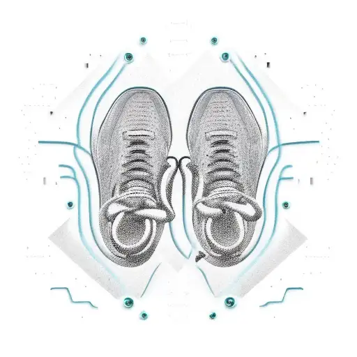 Combine a caduceus and a running shoe tattoo design idea