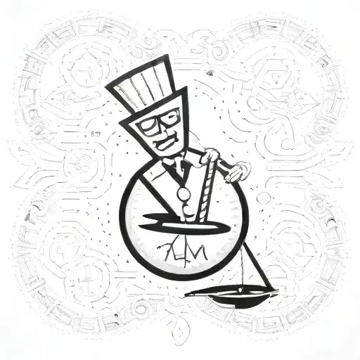 crazy accountant tattoo design idea