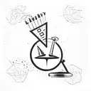 crazy accountant tattoo design idea